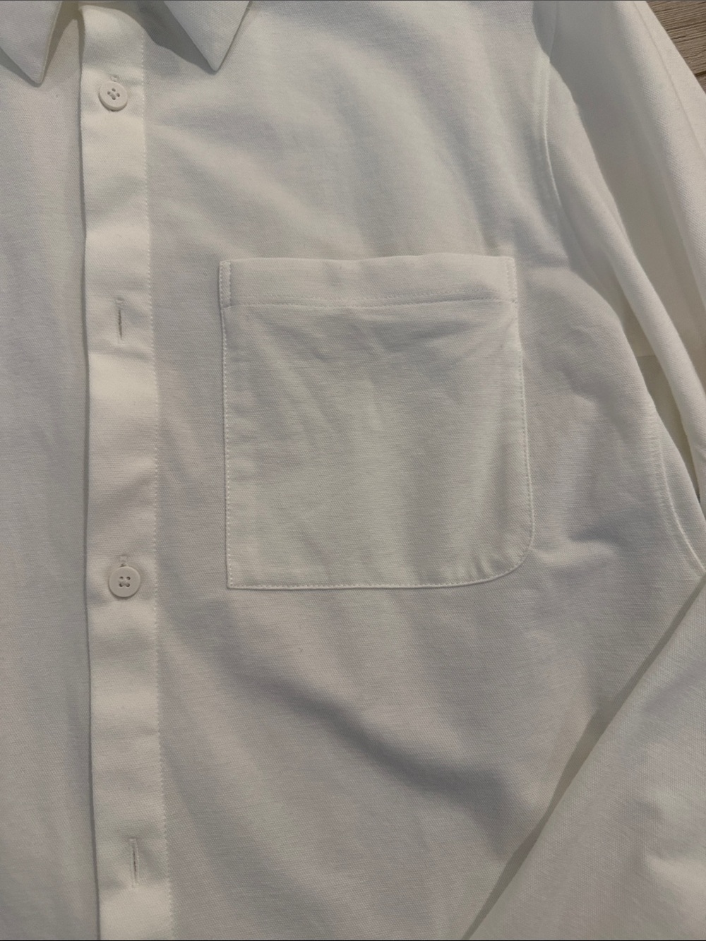 Lulu lemon Men's White Long-Sleeve Button-Up Shirt - Picture 3 of 8